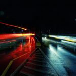 photo of time lapse road during night time